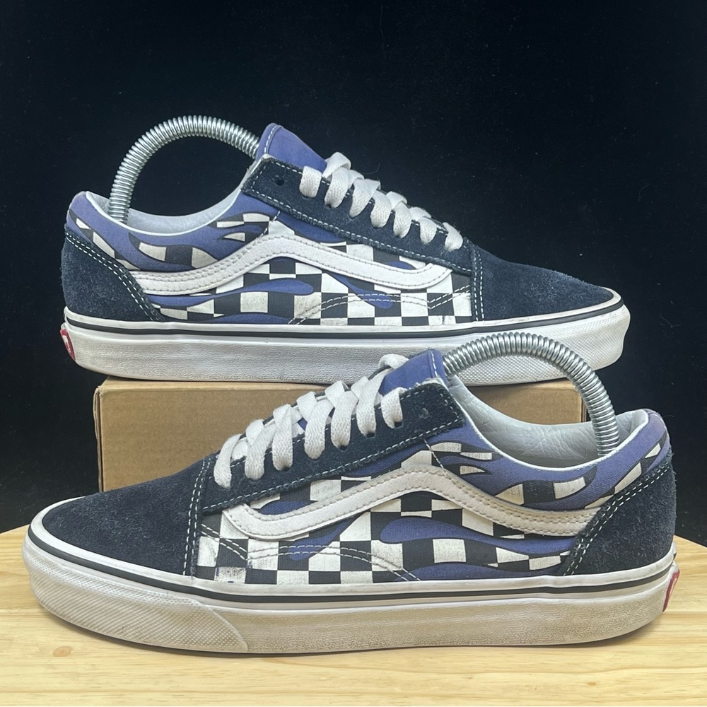 Vans Old Skool Blue Checkered Vans Men Vans Old Skool Checker